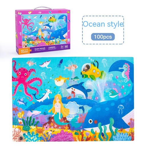 Title 14, Gift Box Portable Puzzle Early Education Educat...