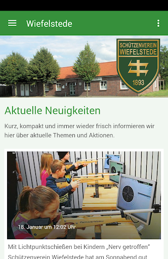 Screenshot Schützenverein Wiefelstede