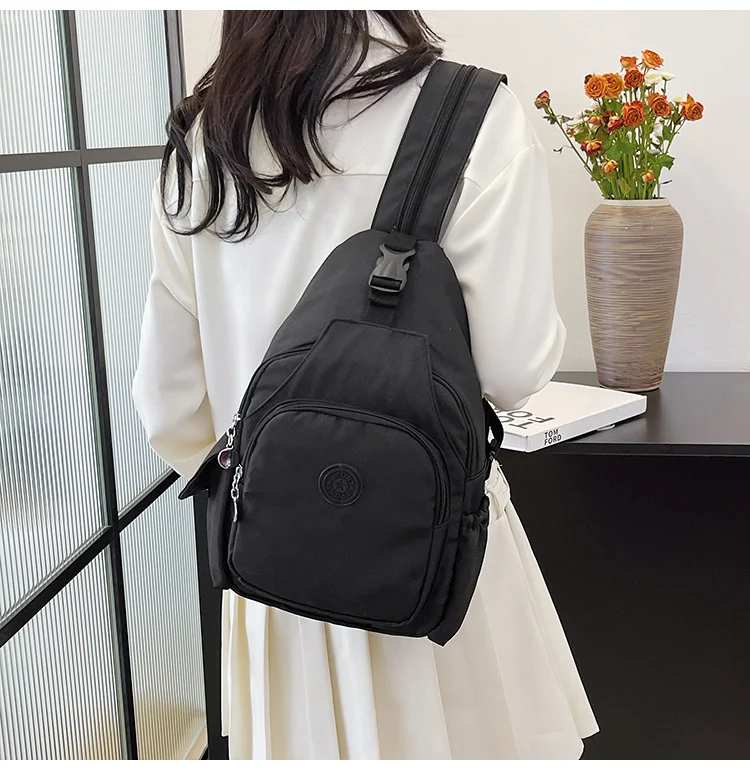 Title 16, Dames schoudertas crossbody borsttas met dubbel...