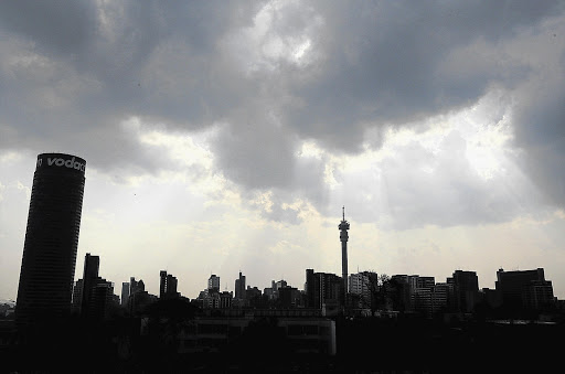 The Johannesburg skyline with Ponte City.