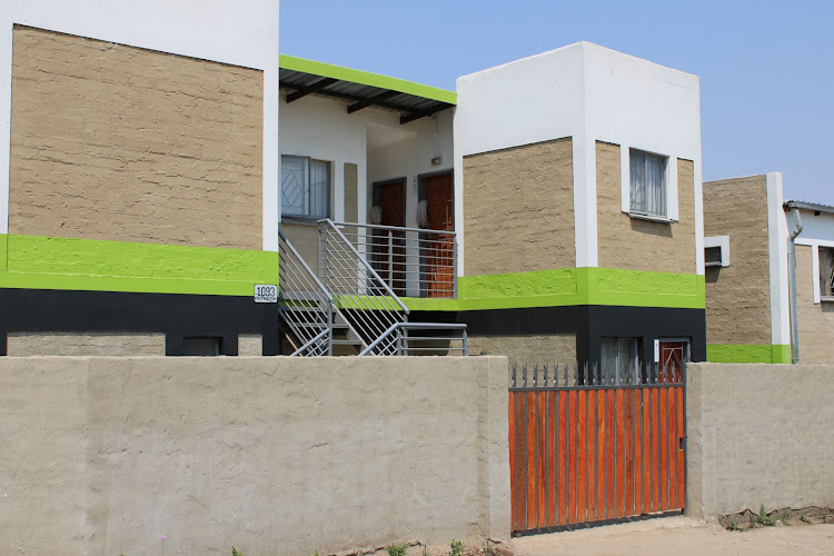 Indlu Living partners with township landowners to develop rental accommodation on their properties and then manages the rental thereof. Picture: GDED