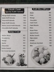 Falooda Chauk menu 2