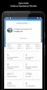 CCSoft+ Instagram için Takipçi Analizi Screenshot