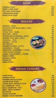 Mahalaxmi Sweet Divine & Restaurants menu 1
