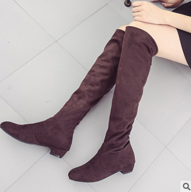 Title 2, Autumn and winter over the knee stretch boots, ...