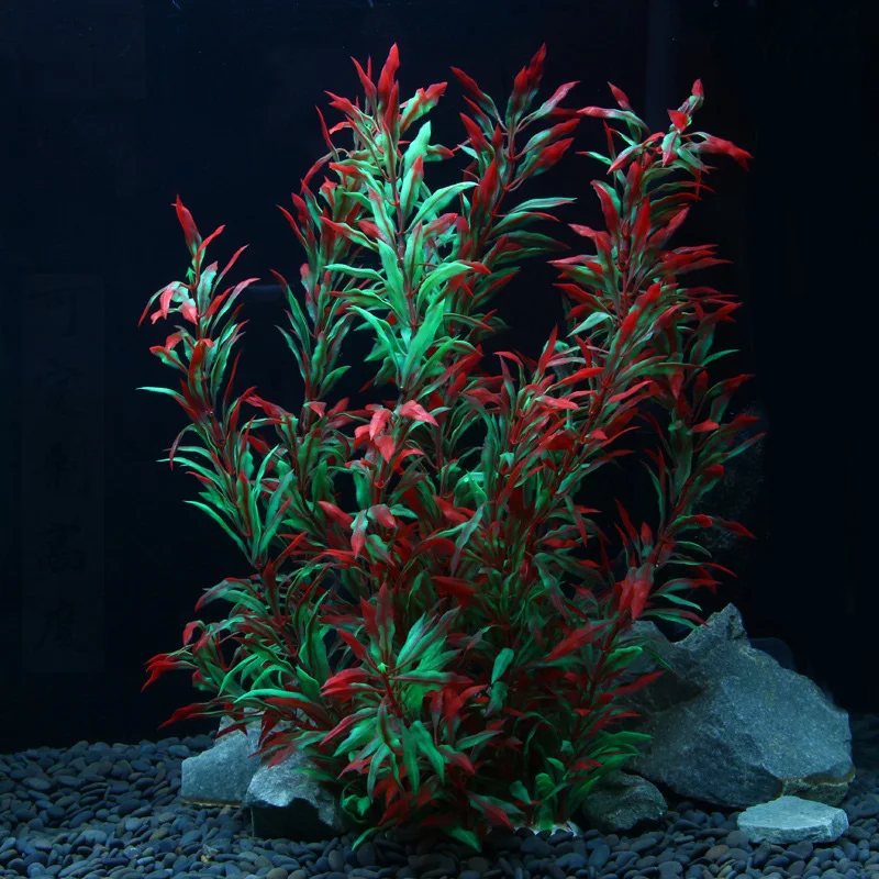 Title 4, Brilliant Red High Simulation Aquarium Aquatic ...