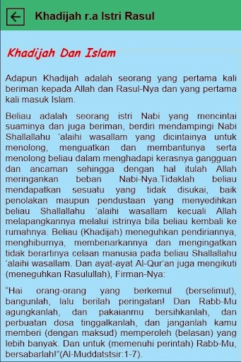 Kisah Khadijah Istri Rasul