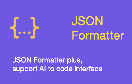 JSON Formatter Plus|JSON格式化|to code interface small promo image