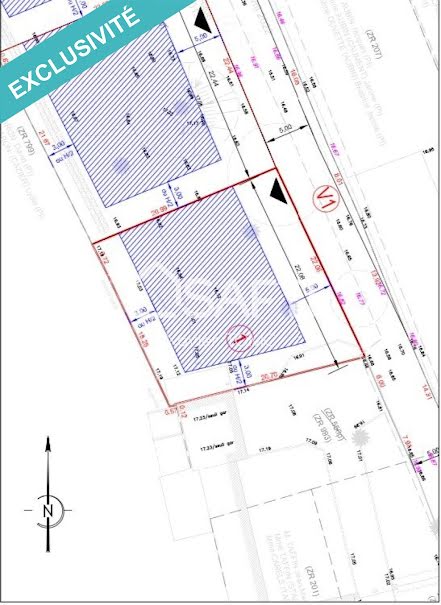 Vente terrain  427 m² à Merville (59660), 60 000 €