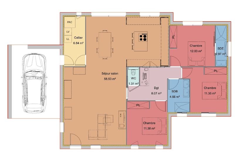  Vente Terrain + Maison - Terrain : 720m² - Maison : 117m² à Savonnières (37510) 