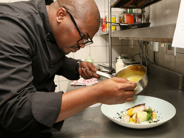 No5 Boutique Hotel head chef Anele Sopeni makes a mean pan-seared Cape salmon