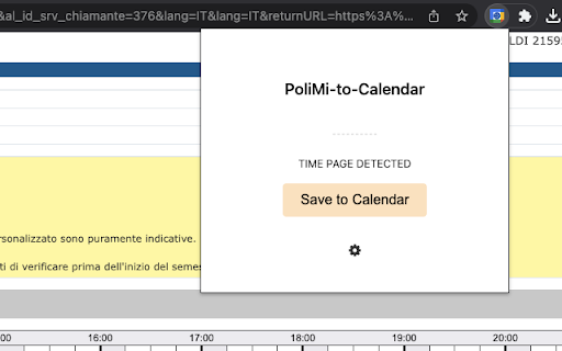 PoliMi-to-Calendar