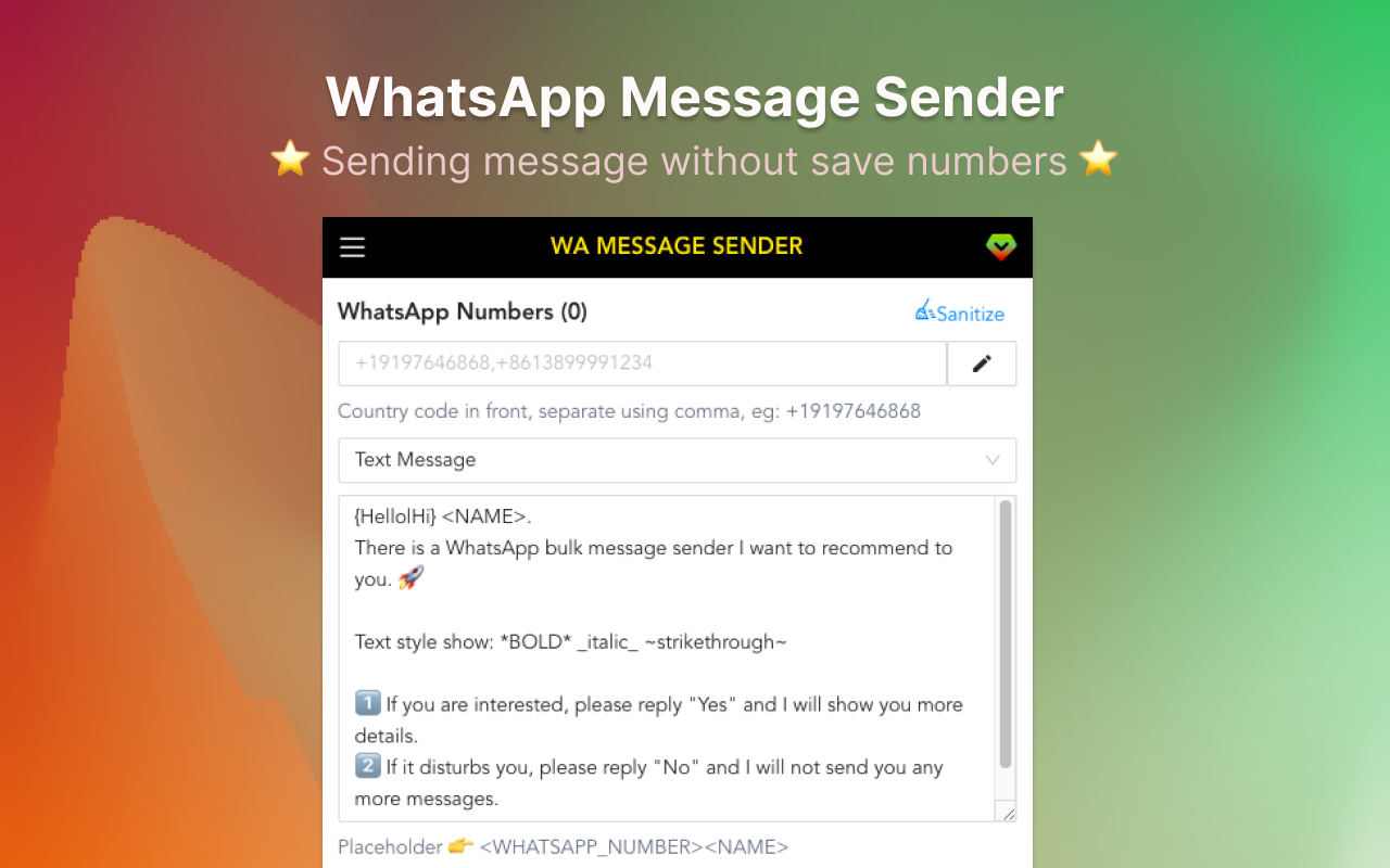 WASender - Bulk WA Message Sender Preview image 2