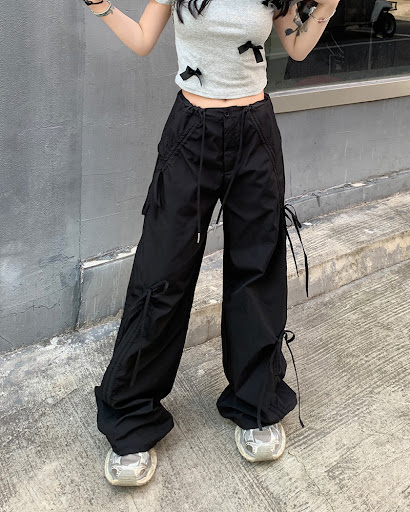 Title 6, Womens Loose Straight Wide Leg Mop Pants offer...