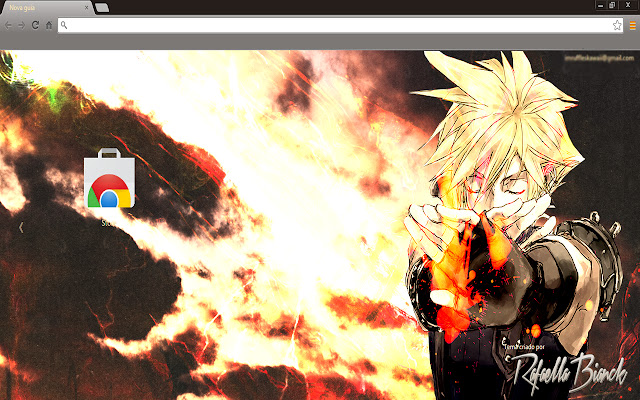 Final Fantasy VII Cloud Strife Theme chrome extension