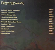 7 Biryanis - Costa Biryani's menu 4