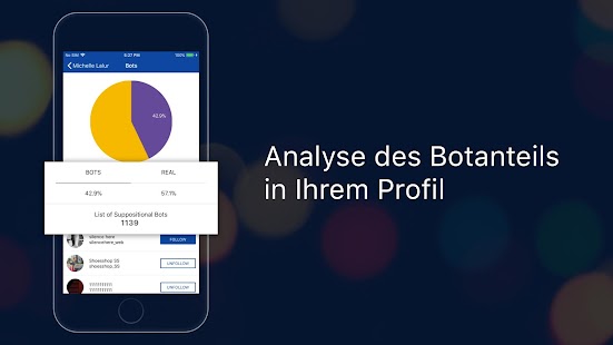 Followers & Unfollowers Analytics für Instagram Screenshot