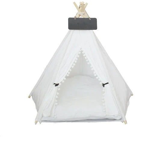 Pure white multicolor cat Kennel Dog Kennel Pet tent kennel Small and medium-sized dog foldable play house
