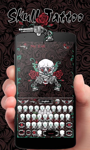 Skull Tatto GO Keyboard Theme