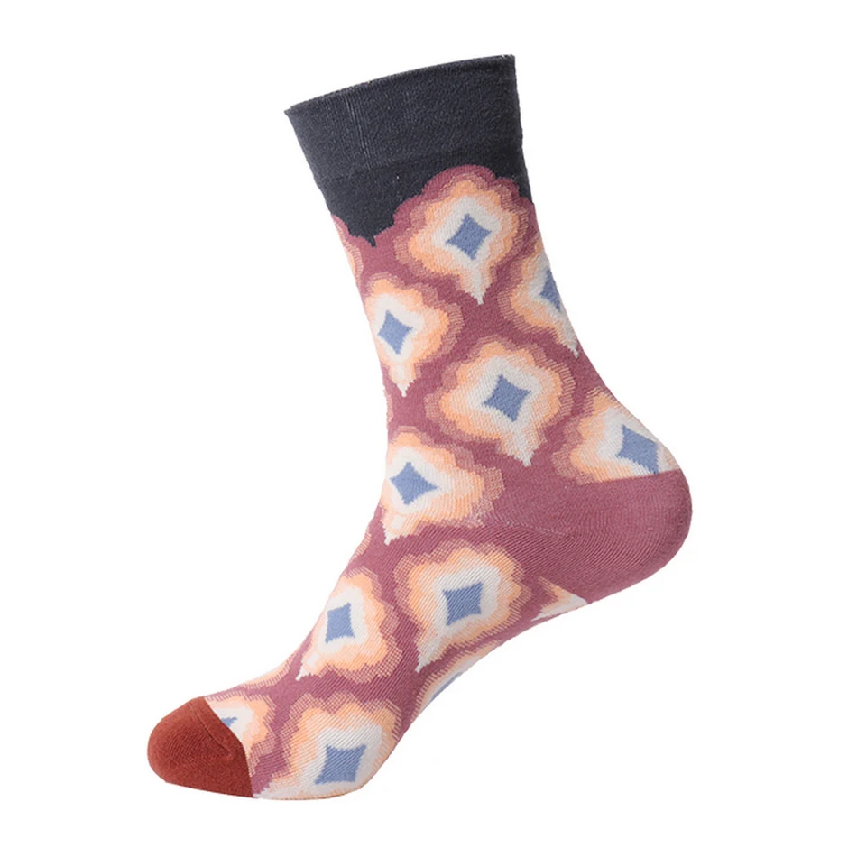 Renaissance Men and Women Mid-calf Cotton Socks for Spring and Autumn, breathable and comfortable, perfect for everyday 