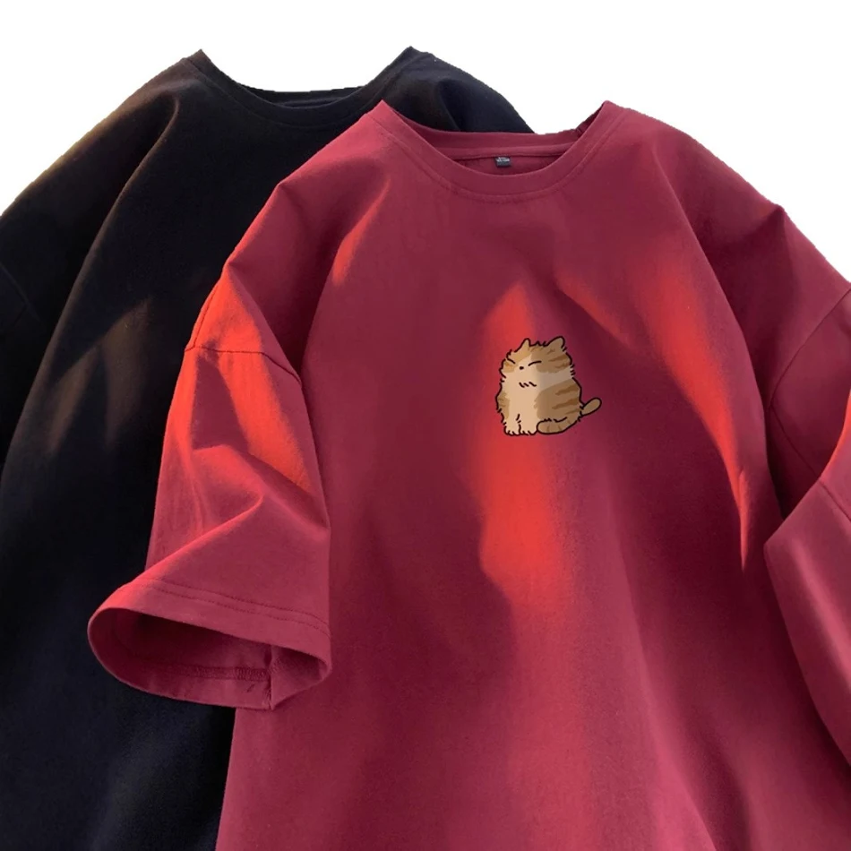 Youth Oversize Versatile Loose Round Neck Half Sleeve top, perfect for everyday wear, offering comfort and a relaxed, st
