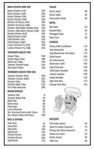 Dine 9 menu 2