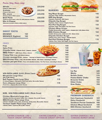 90's Boy Pizza menu 