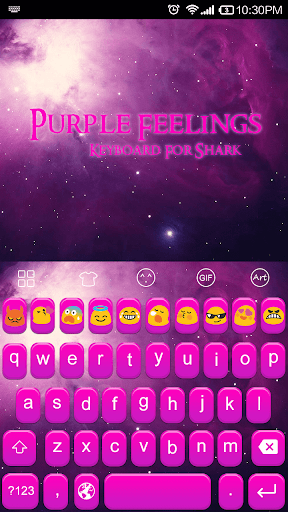 Emoji Keyboard-Purple Feelings