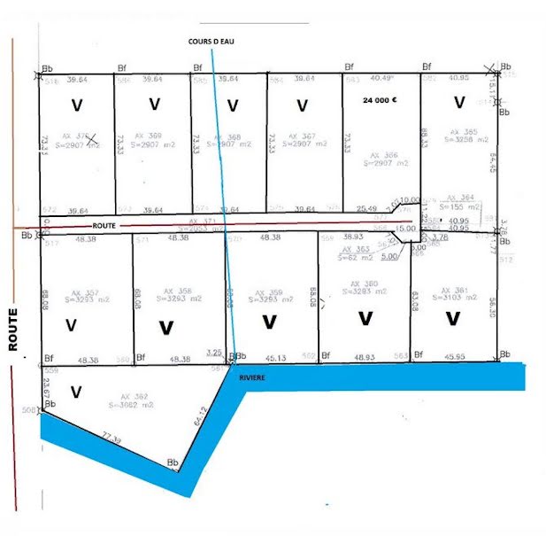 Vente terrain  3141 m² à Roura (97311), 29 000 €