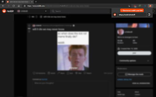 Reddit link shortener