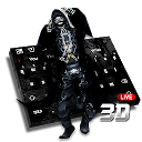 Herunterladen 3D Live Skull & Gun Keyboard Installieren Sie Neueste APK Downloader