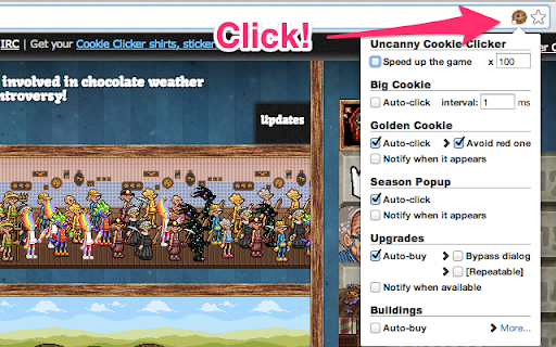 Uncanny Cookie Clicker