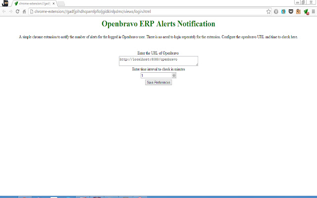 Openbravo ERP Alerts Notification chrome extension