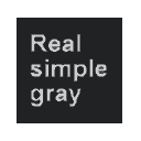 Real simple dark gray