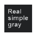 Real simple dark gray Chrome extension download