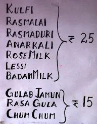 Lallu Kulfi Sweets & Snacks menu 1