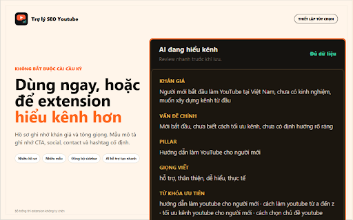 Trợ lý SEO Youtube screenshot 6