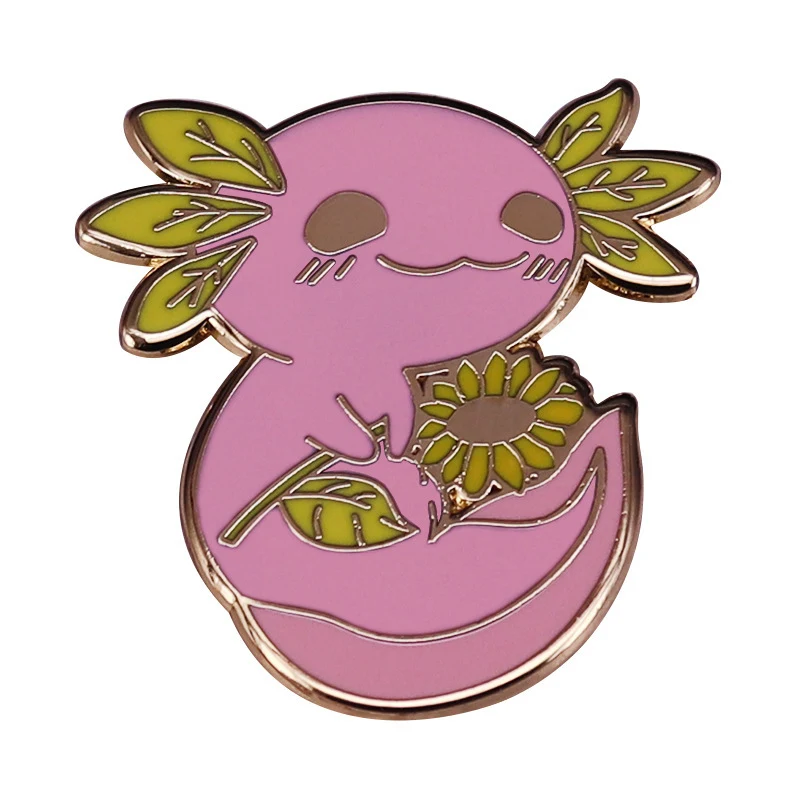 Title 3, Broche fleur de salamandre Mignon emblème de cr...