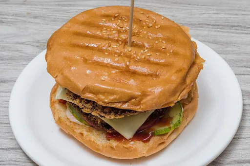 Grilled Double Chicken Burger [Serves 1]