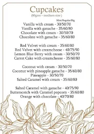 Briju's Patisserie menu 1