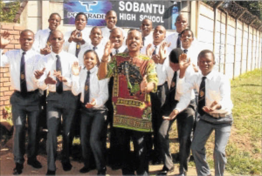 MAKING MUSIC: Sobantu High is aiming for the grand prize in the Caltex Isicathamiya Competition.