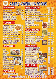 Abhi Swagruha Foods menu 1