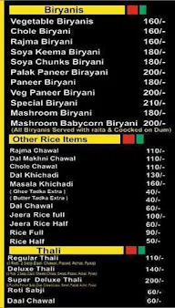 Paratha & Biryani menu 2