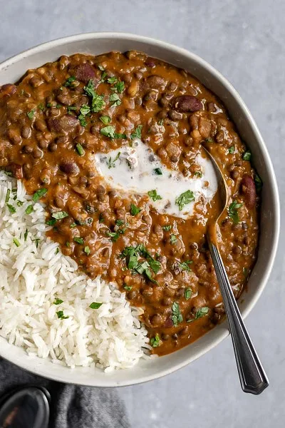 DAL MAKHANI WITH RICE