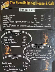 The Pizza Unlimited House & Cafe menu 8