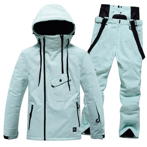 Title 10, Solid Color Ski Suit For Men And Women Waterpro...