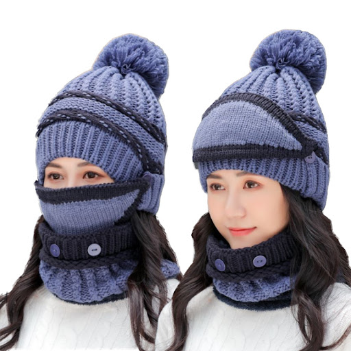 Title 4, Warm knitted cotton hat suit