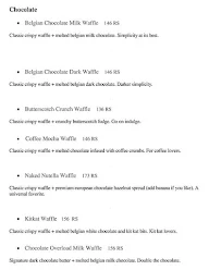 Belgian Waffle menu 4