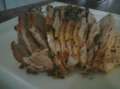 Janet's excellent pork loin roast