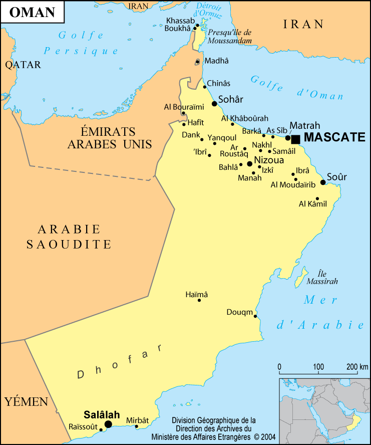 carte de Oman